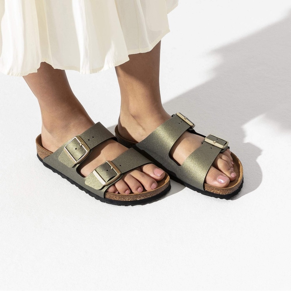 Birkenstock Icy Metallic Stone Arizona Sandals - Pre-owned